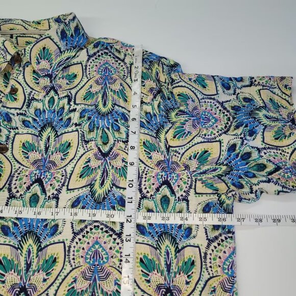 Island Republic Vintage Collection Silk Button Up Shirt Men's XXL Tropical Print - Picture 3 of 5